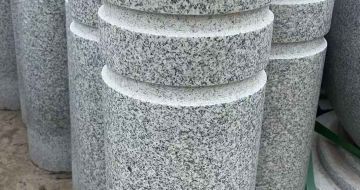 江西 芝麻白花岗岩挡车柱、隔离柱多少钱