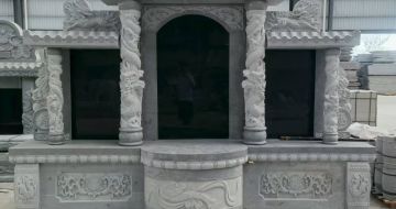 江西 芝麻灰高档墓碑，土墓，可定制
