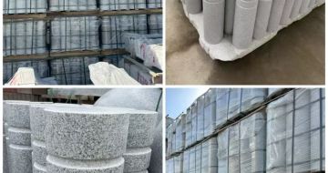 江西 芝麻白花岗岩挡车柱、隔离柱多少钱