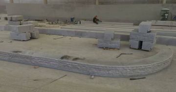 江西 芝麻白整石坐凳（光面+自然面）