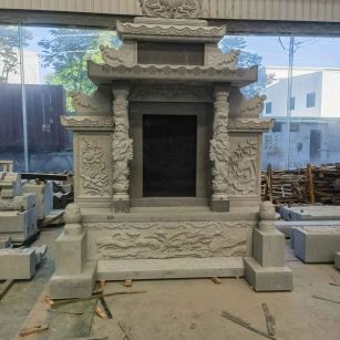 江西 芝麻灰高档墓碑、土墓，一套也支持定做