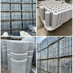 江西 芝麻白花岗岩挡车柱、隔离柱多少钱