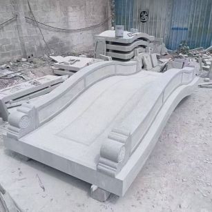 江西 芝麻灰花岗岩园林景观 小石桥