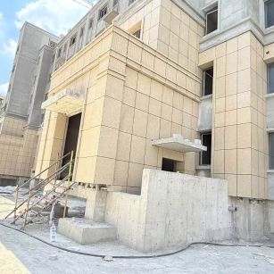 江西 黄金麻干挂，工地实拍