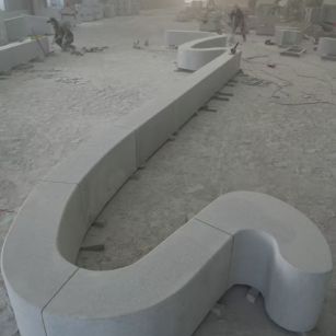 江西 花岗岩整石坐凳拼装