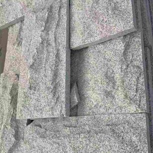 江西 芝麻白自然面花岗岩成品板