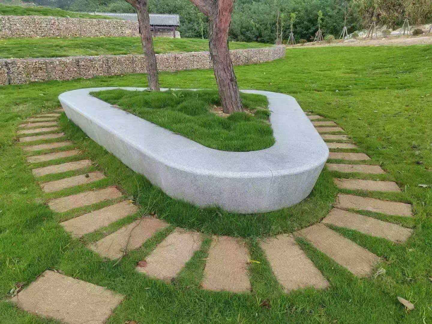 江西 芝麻白光面整石坐凳