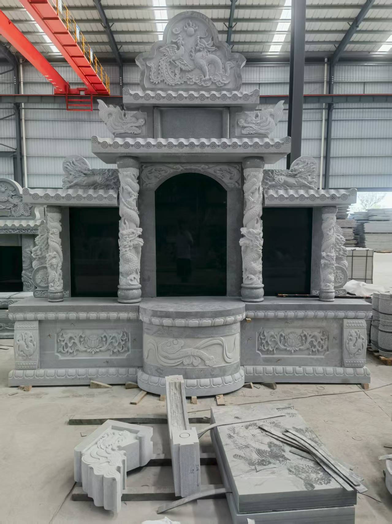 江西 芝麻灰高档墓碑，土墓，可定制