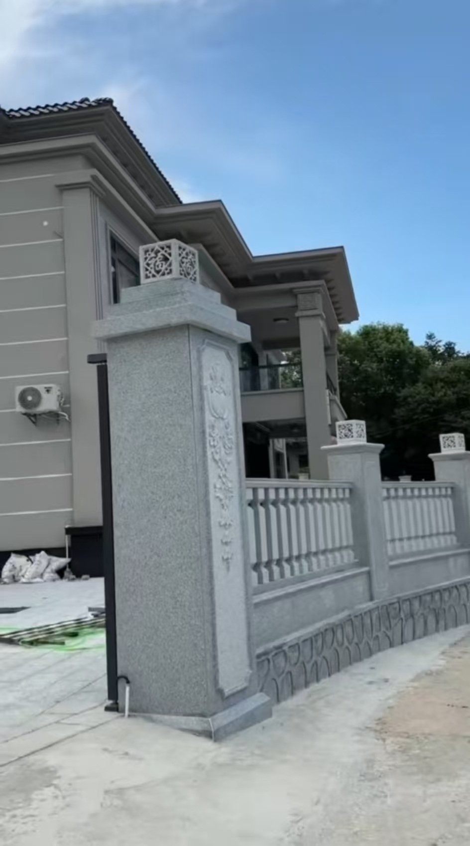 江西 芝麻白别墅围墙栏杆，私人订制