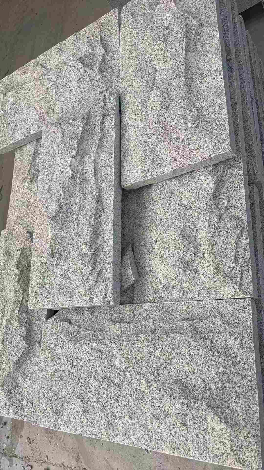 江西 芝麻白自然面花岗岩成品板